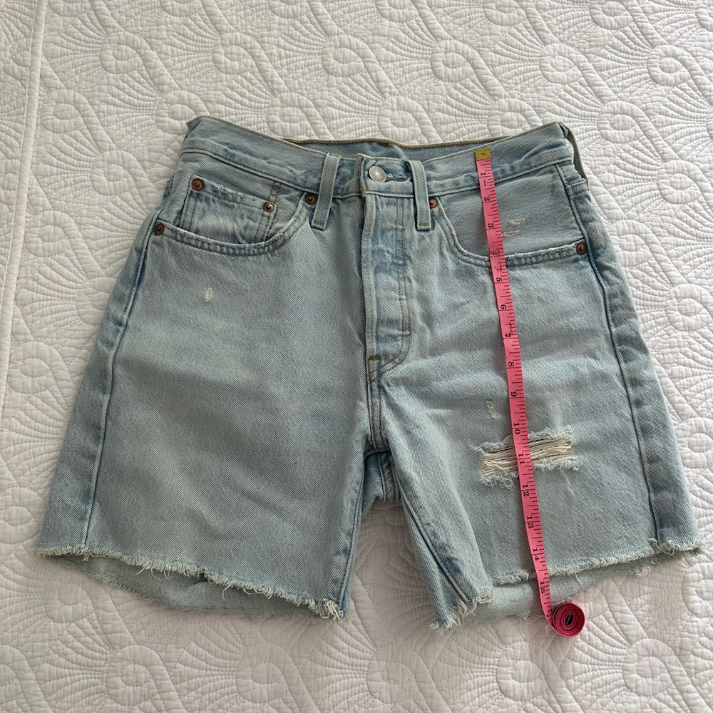 Levi's 501 Light Blue jean shorts